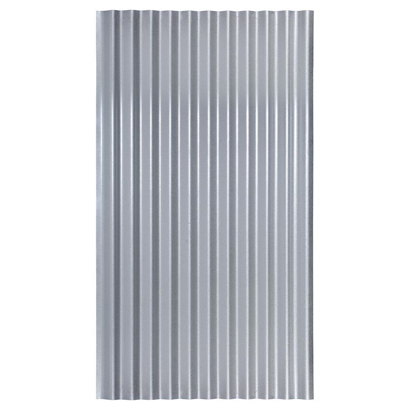 BOLKOW - Plancha Recubrimiento AZM150 Zinc Acanalada 0.3 mm 85.1x200 cm Gris