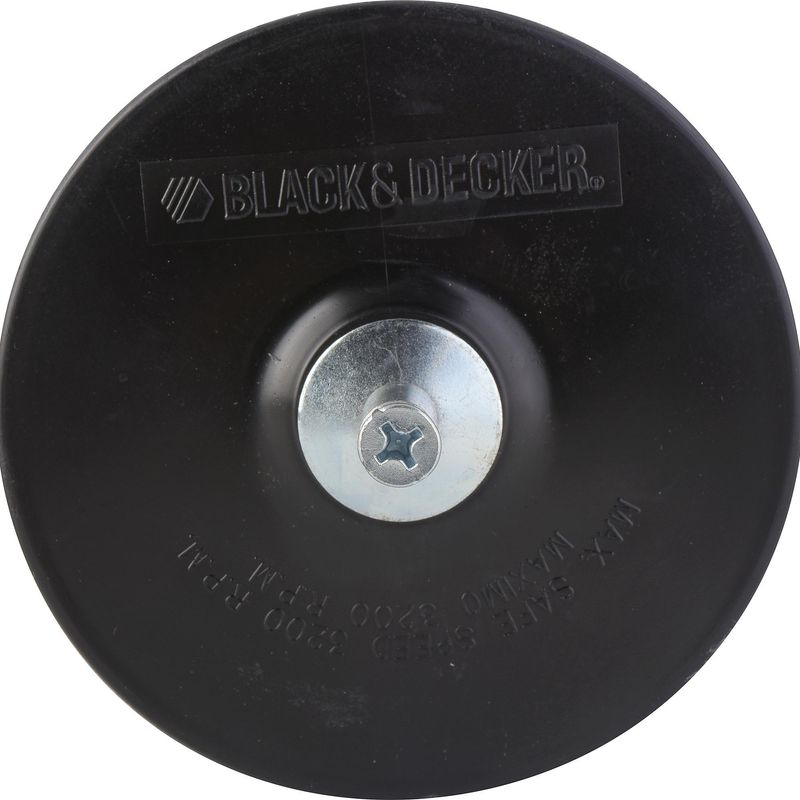 BLACK+DECKER - Plato de goma 125 mm para taladro