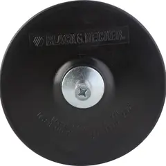 BLACK+DECKER - Plato de goma 125 mm para taladro