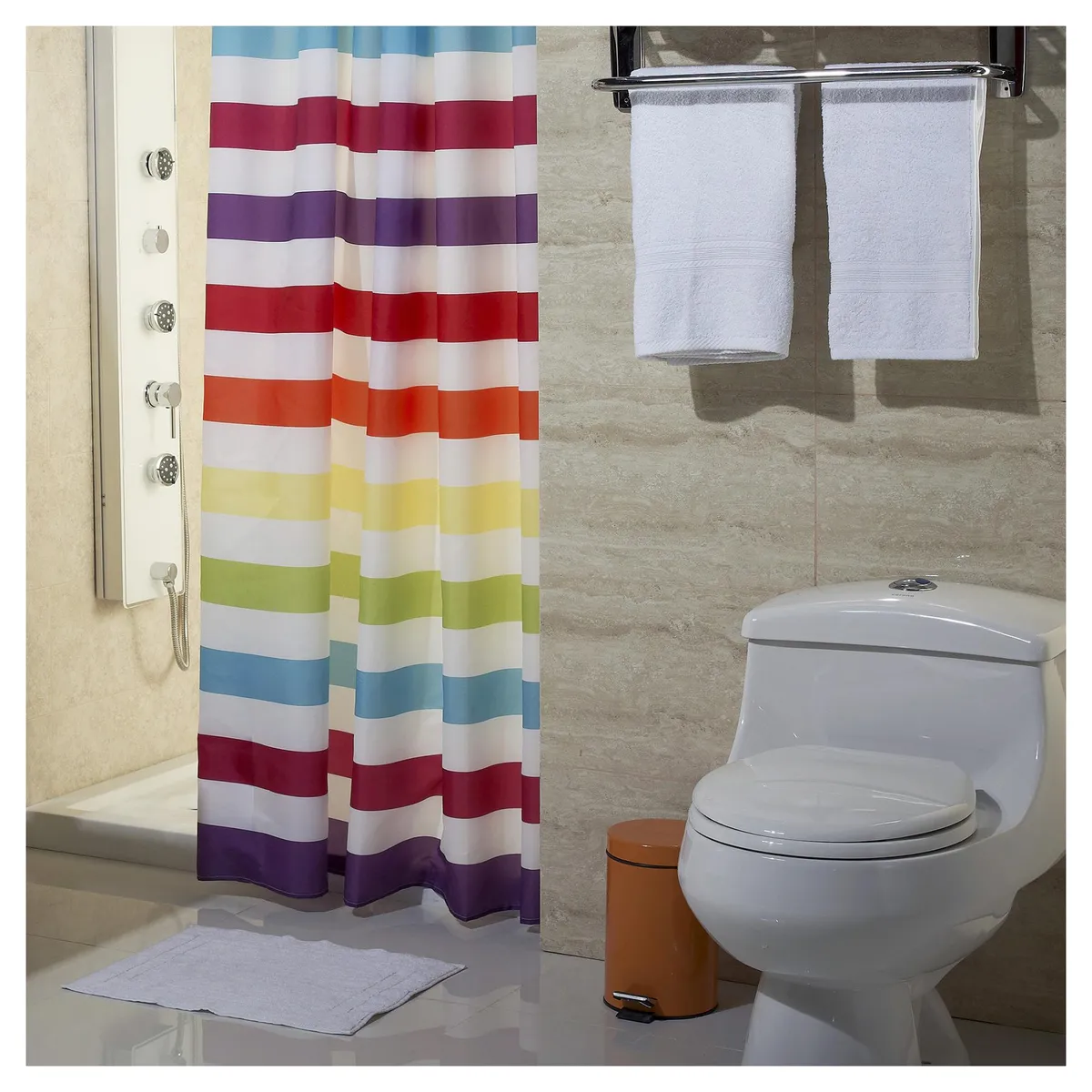 LOURDES - Piso para baño algodón 40x50 cm