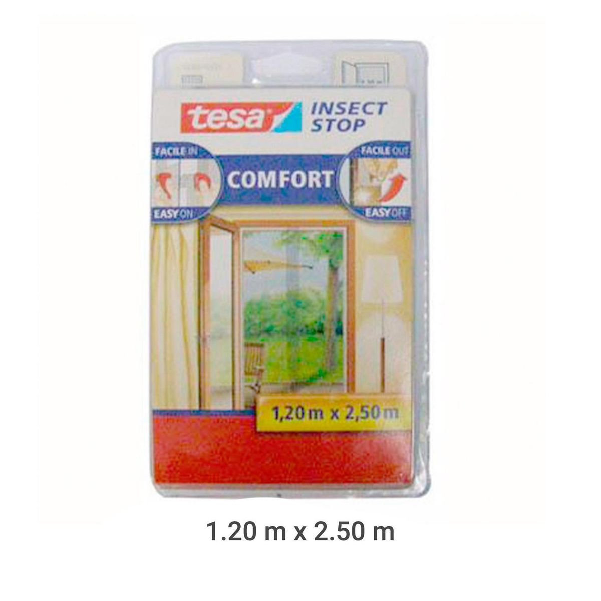 TESA - 1.20x2.50 m Malla mosquitera negra