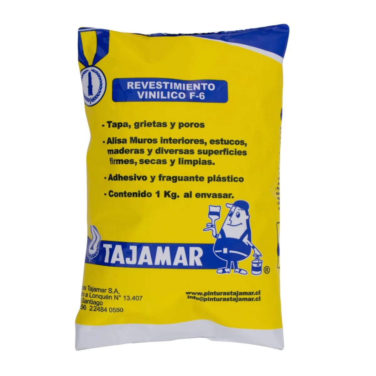TAJAMAR - Pasta Muro Tajamar Interior 1 Kg para Grietas y Poros Blanco