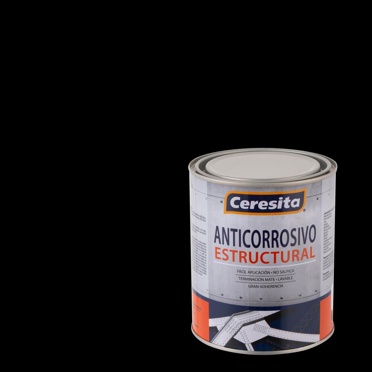 CERESITA - Anticorrosivo Estructural Tarro 0.25 galón(es) Mate Negro