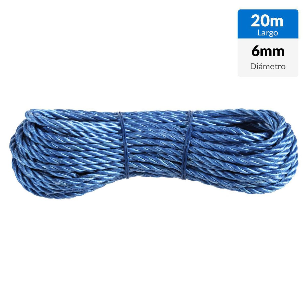 FIXSER - Piola Polysteel torcido 6mm x 20mts