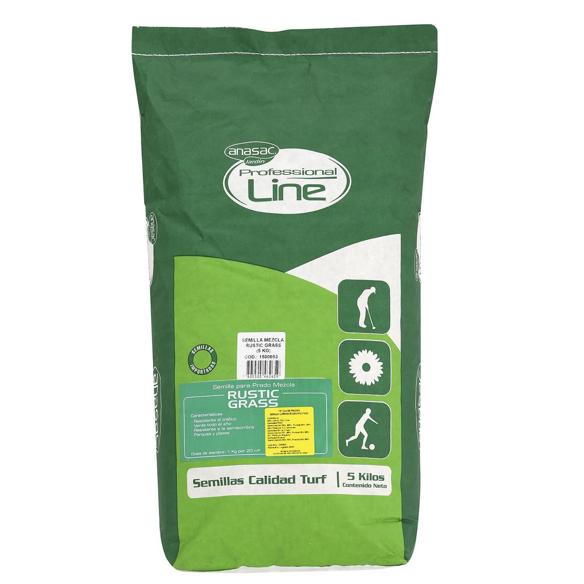 ANASAC - Semilla de Pasto Rustic Grass 5 kg Saco