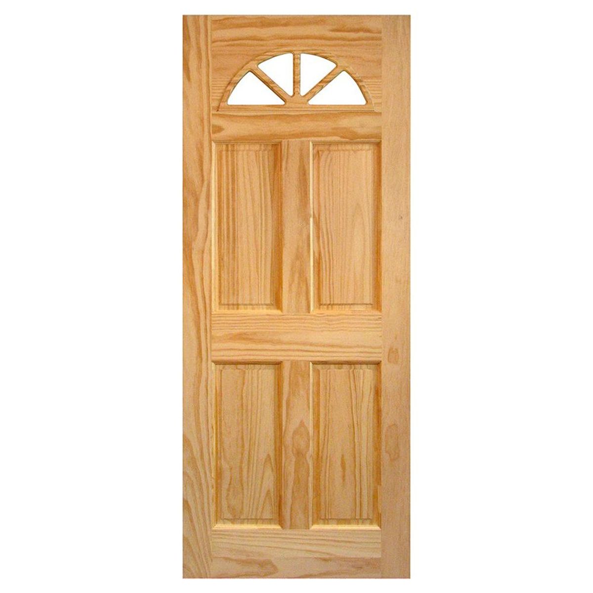 HOLZTEK - Puerta Pino Ibiza Media Luna con vidrio