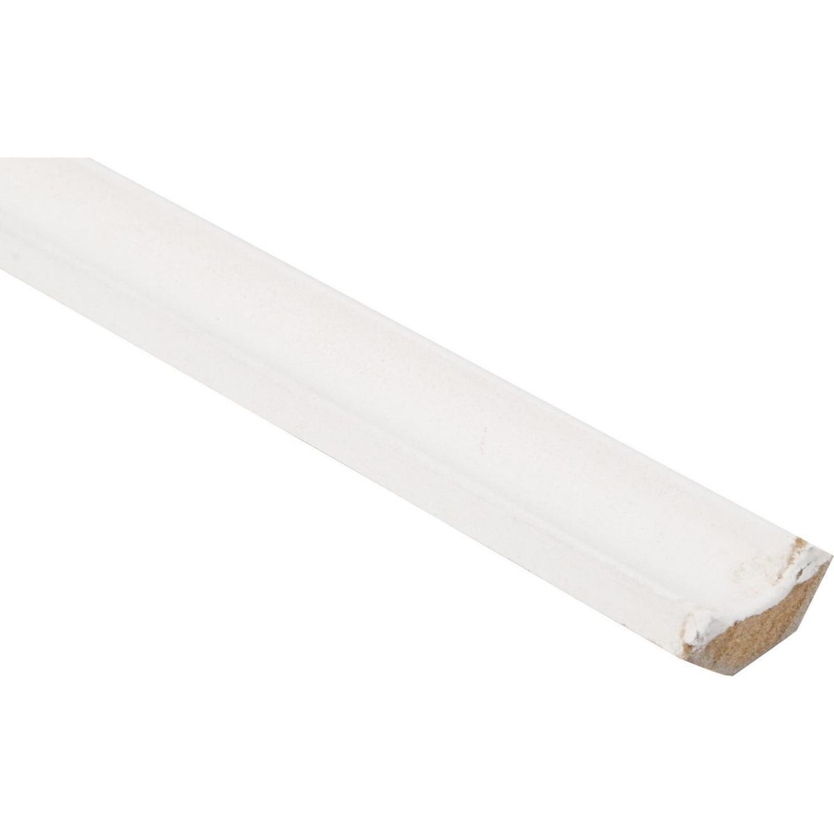 MAFORSA - Moldura 1/2 Caña MDF Prepintado Blanco 20 mm 2x240 cm