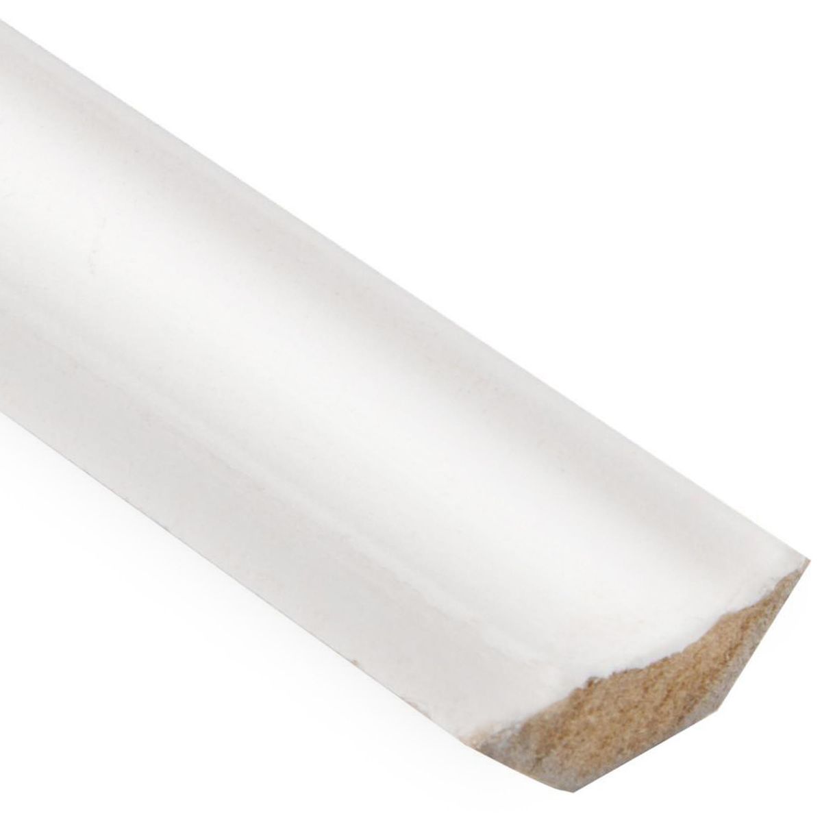 MAFORSA - Moldura 1/2 Caña MDF Prepintado Blanco 20 mm 2x240 cm