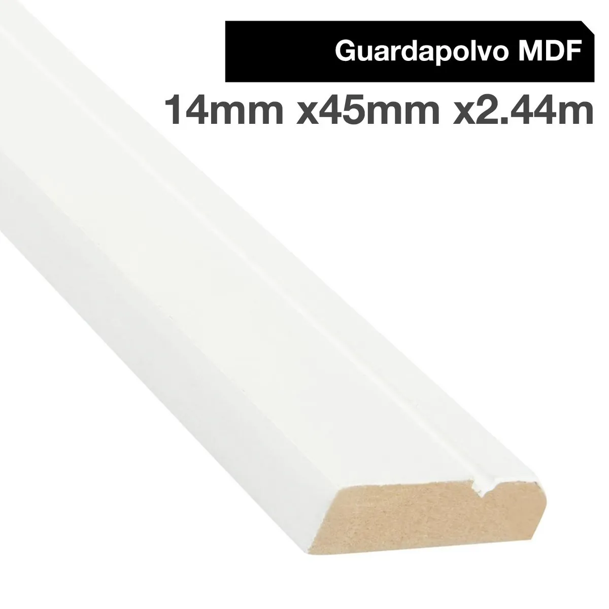 MAFORSA - Guardapolvo MDF Blanco 12 mm 1.2x240 cm