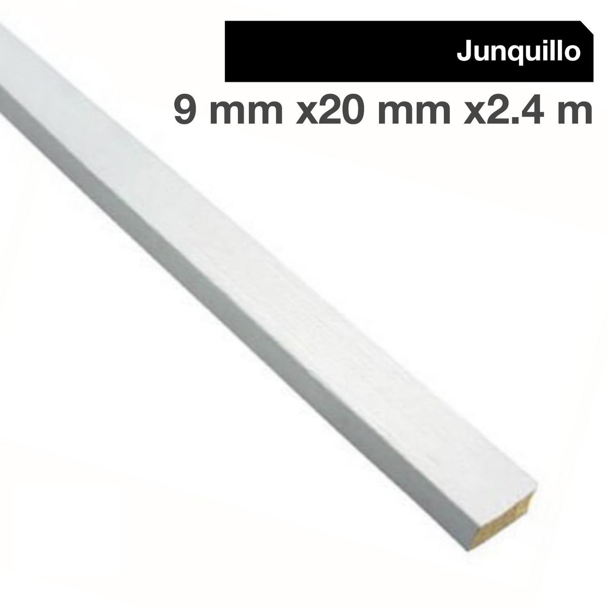MAFORSA - Junquillo MDF Blanco 9 mm 2x240 cm