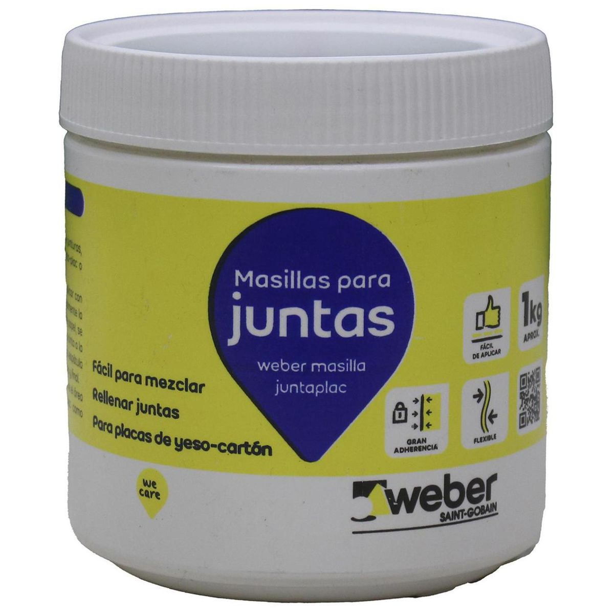 WEBER - 1 kg Masilla en pasta para junturas de tabiquería