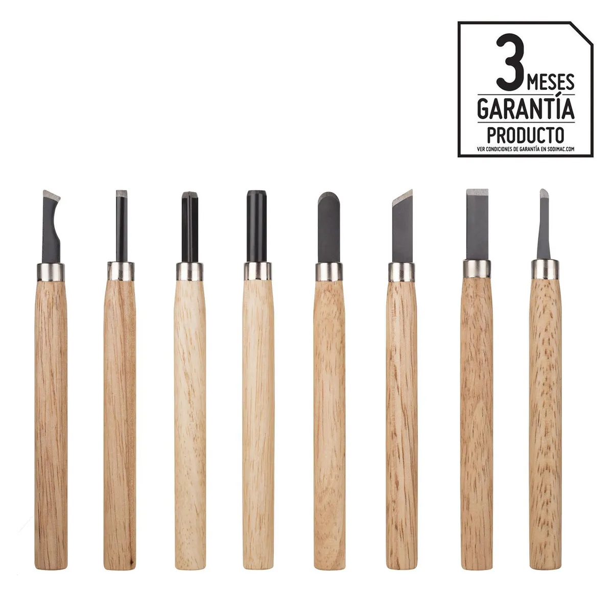 KARSON - Set de gubias acero 8 unidades