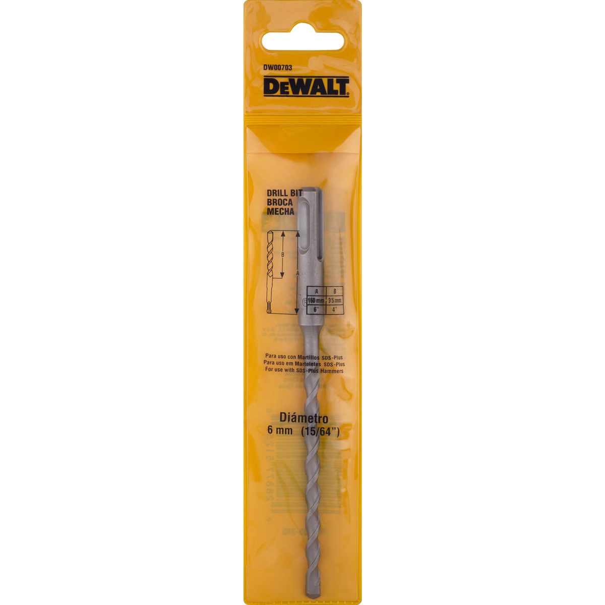 DEWALT - Broca Sds Plus 6 mm