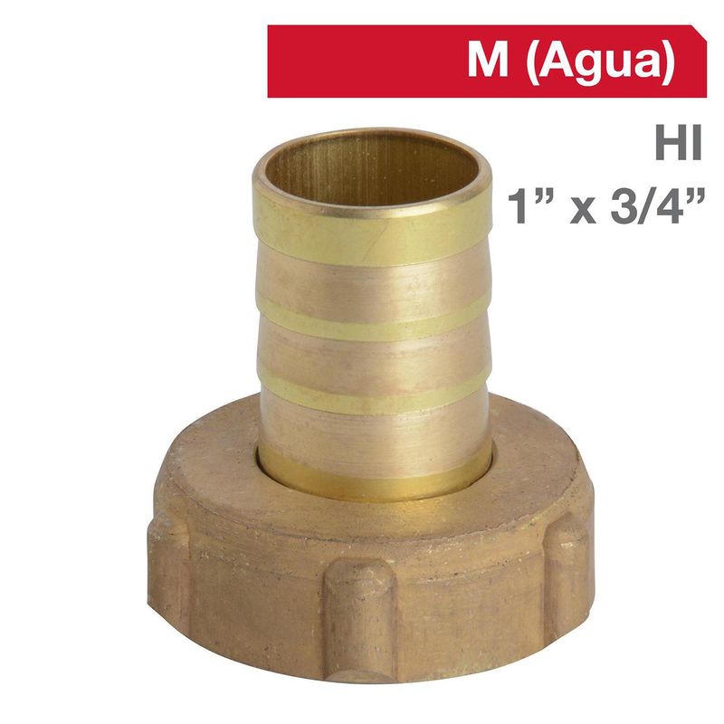 TAP - Unión Bronce  1" x 3/4" 1u