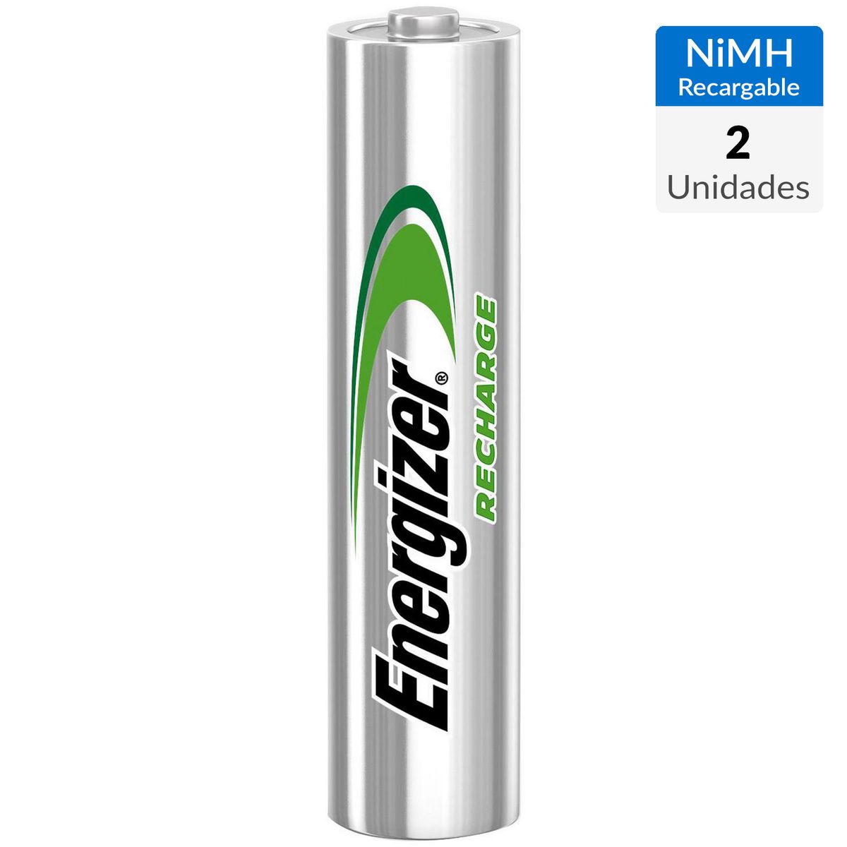 ENERGIZER - Pack de 2 pilas recargables AAA 700 mAh 1,2V