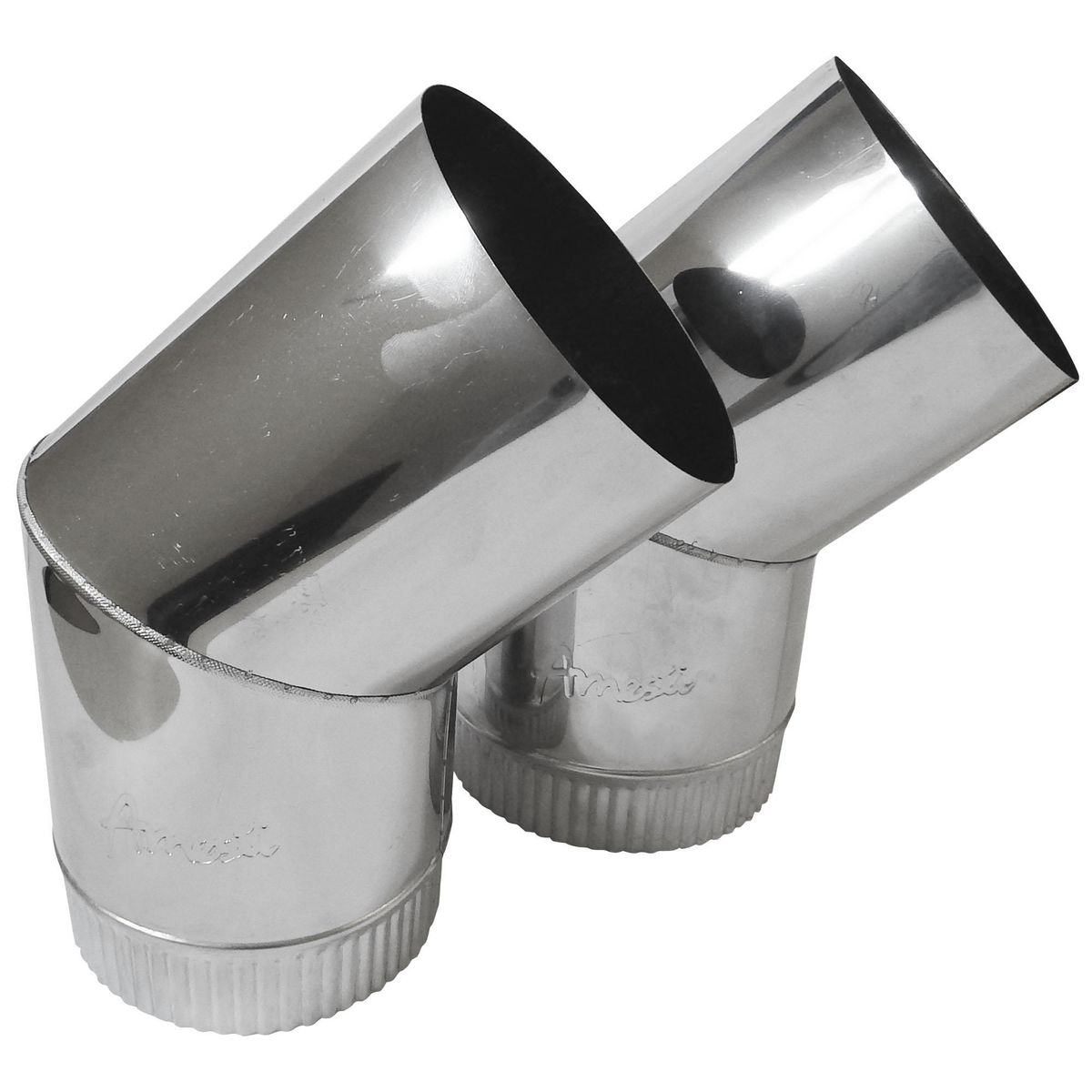 AMESTI - Juego codos 135º acero inox. 6 pulgadas