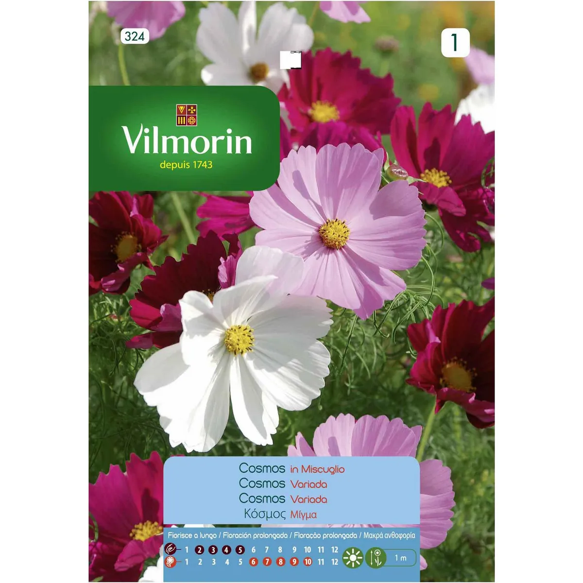 VILMORIN - Semilla Flor Cosmos 2 gr Sachet