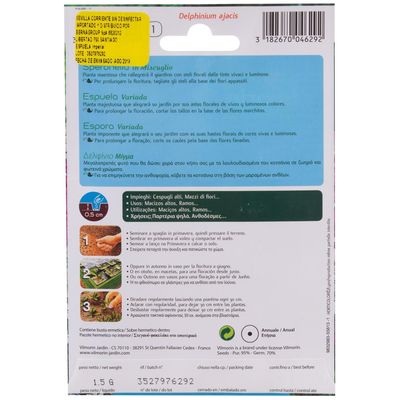 Imagen 2 del producto Semilla Flor Espuela Imperial 1.5 gr Sachet