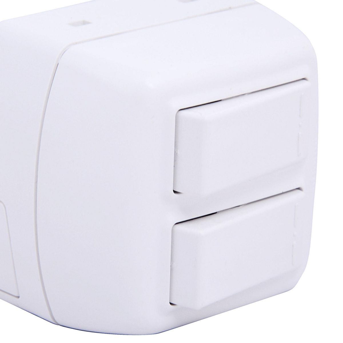 BTICINO - Interruptor Doble (9/15) Sobrepuesto 10 A Blanco