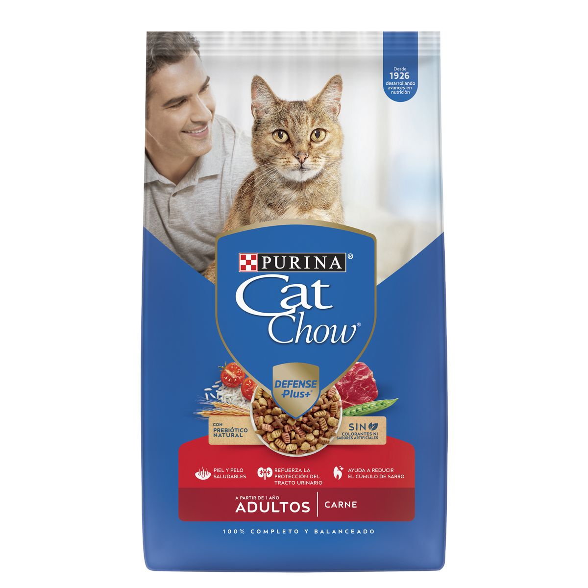 CAT CHOW - Alimento para Gato Adulto Carne 8 kg