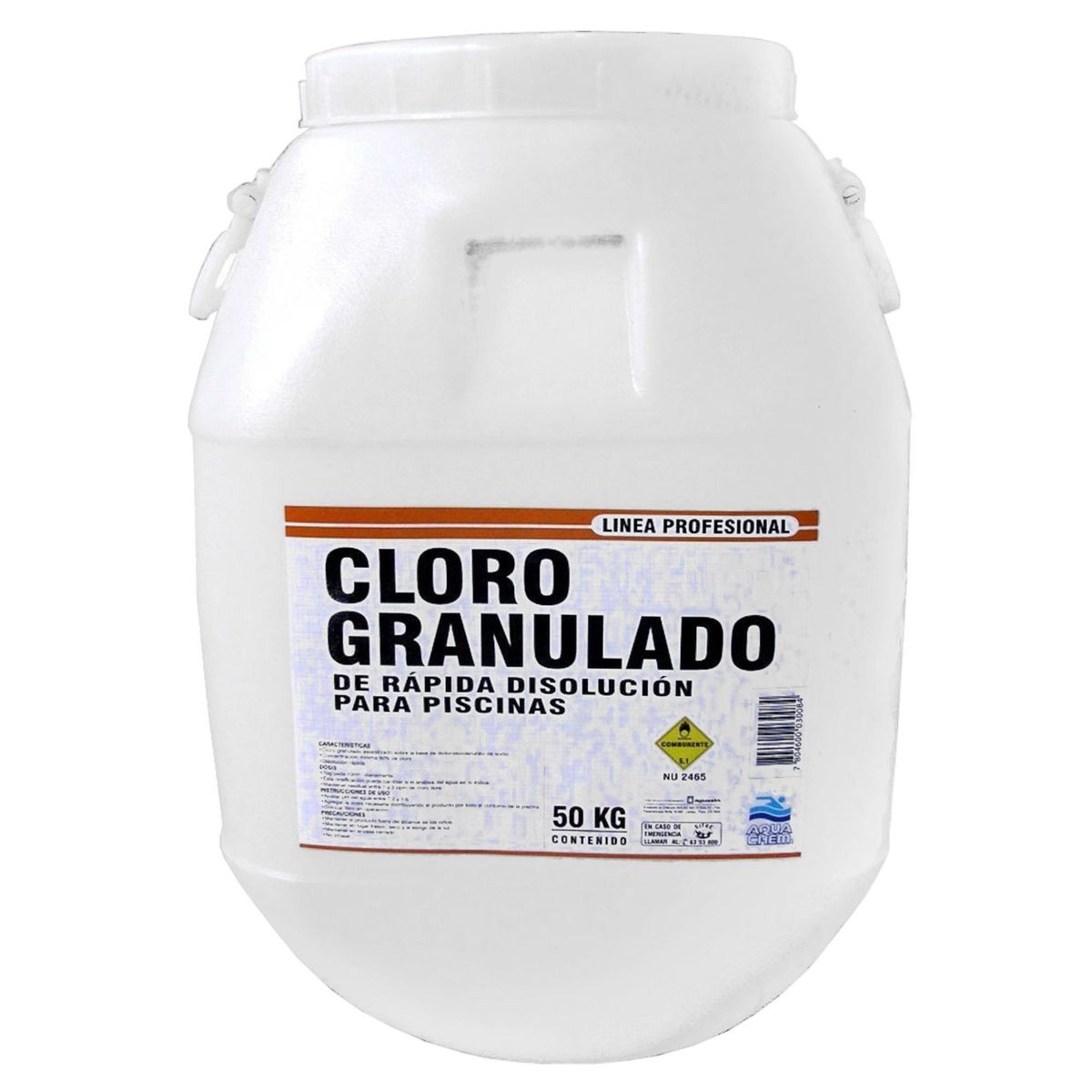 AQUACHEM - Cloro para Piscinas Granulado 50 kg Tineta