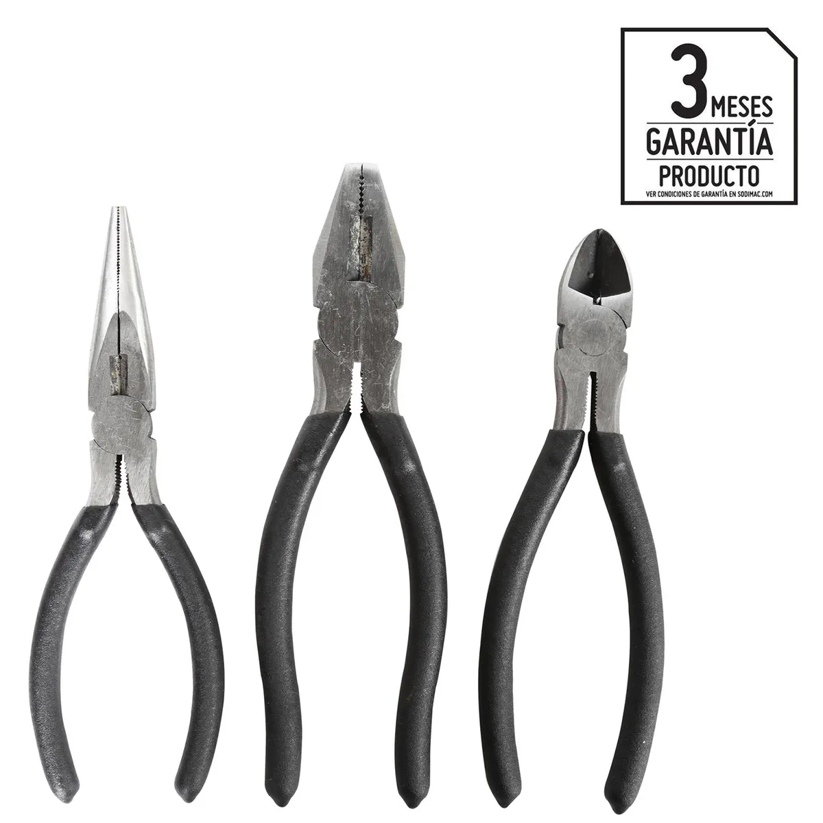 KARSON - Set de alicates acero 3 unidades