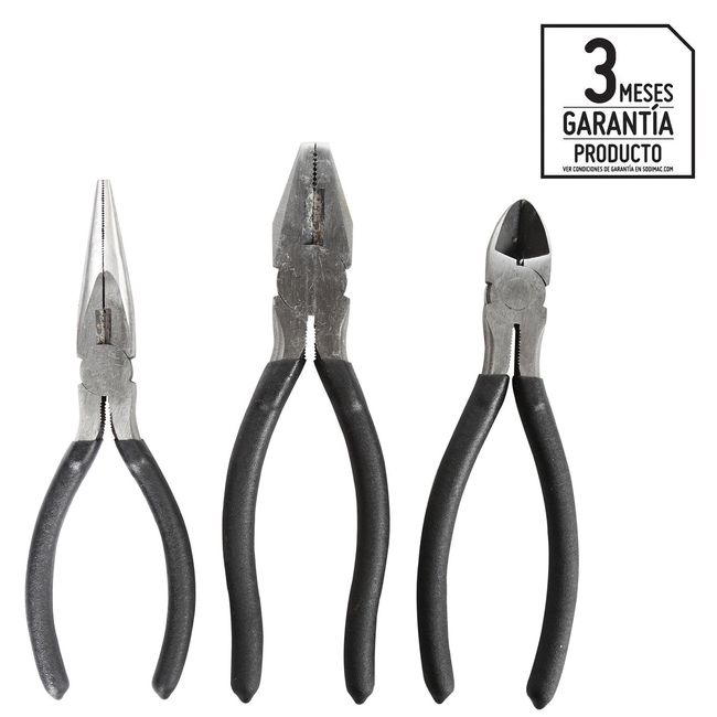 KARSON - Set de alicates acero 3 unidades