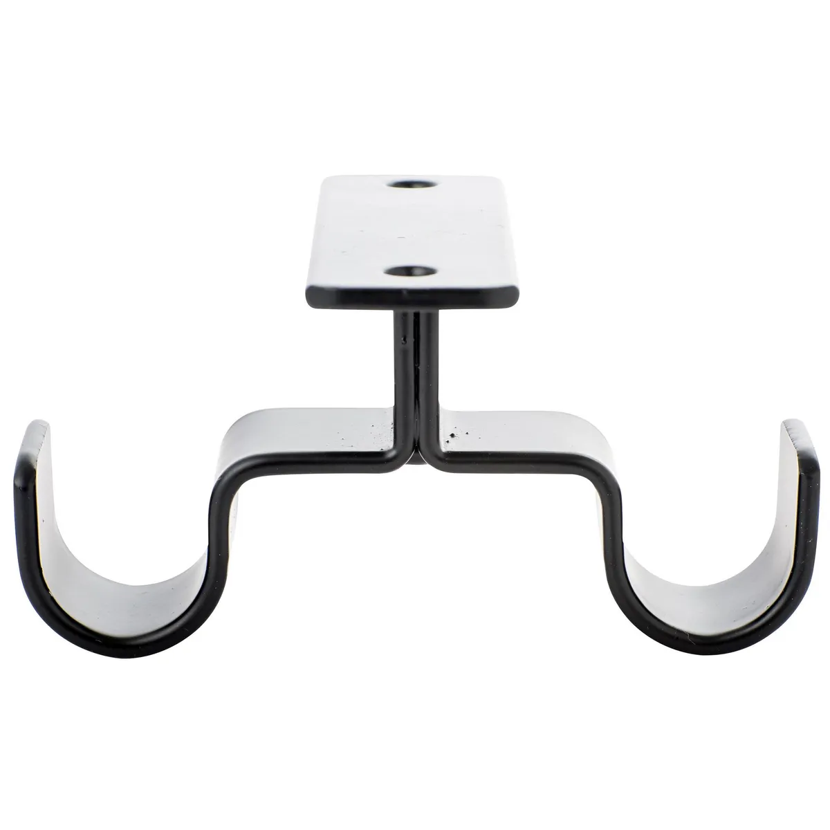 JUST HOME COLLECTION - Set de soportes para barra de cortina 19 mm 2 unidades negro