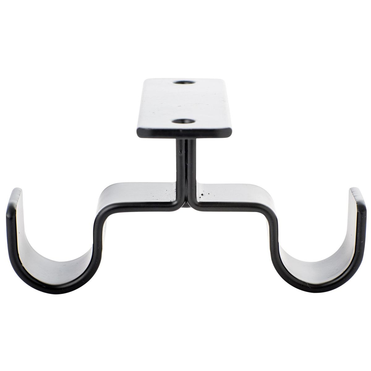 JUST HOME COLLECTION - Set de soportes para barra de cortina 19 mm 2 unidades negro