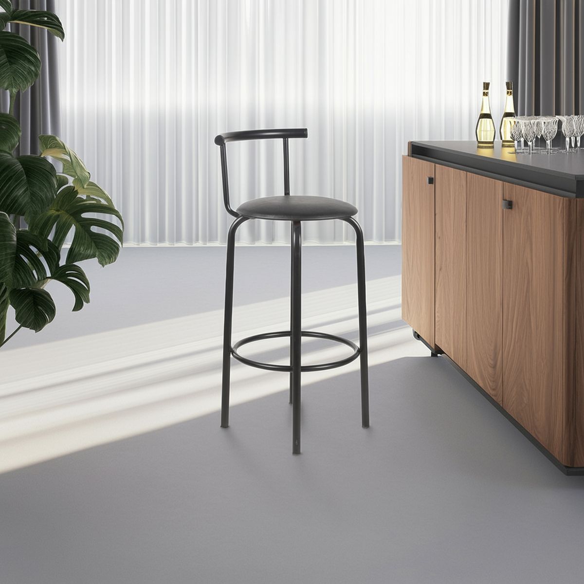 AGM - Piso Bar Negro 93x38x38 cm