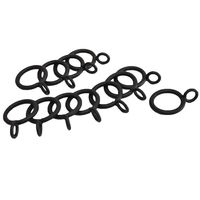 Set De Argollas Para Cortina 19 Mm 12 Unidades Óxido