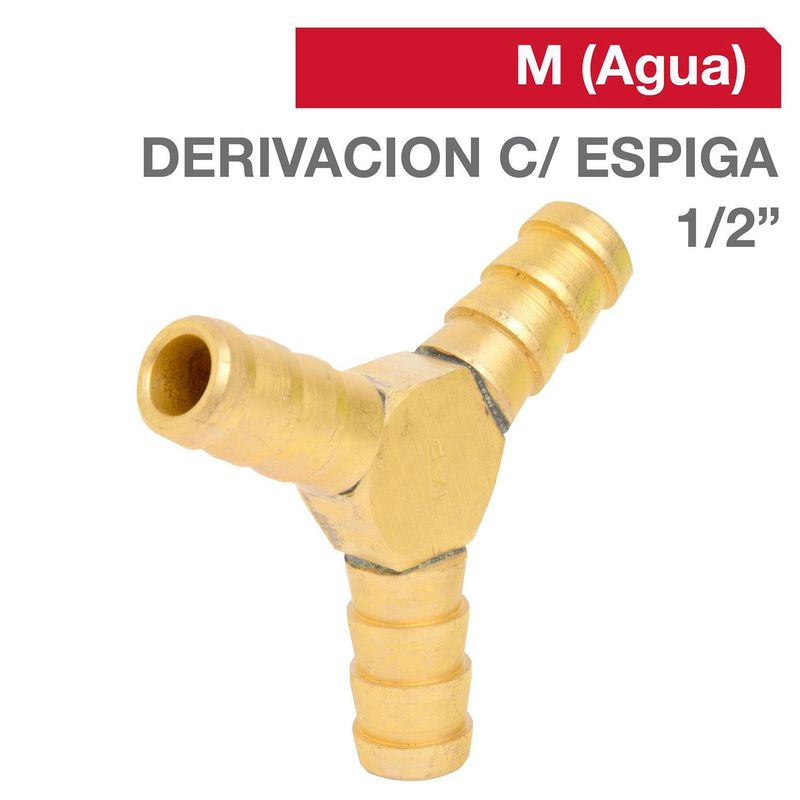 TAP - Cachimba derivación Bronce 1/2"  1u