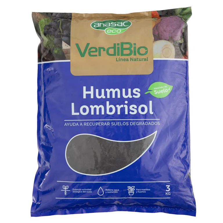 Mejorador de Suelo Humus Lombrisol 3 kg bolsa