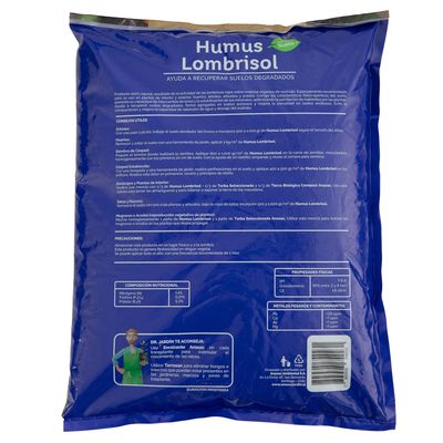 Imagen 2 del producto Mejorador de Suelo Humus Lombrisol 3 kg bolsa