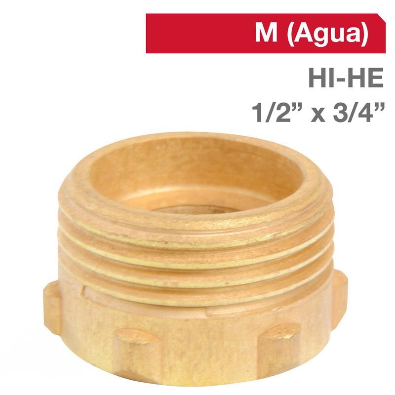 TAP - Reducción Bronce HI/HE 1/2" x 3/4"  1u