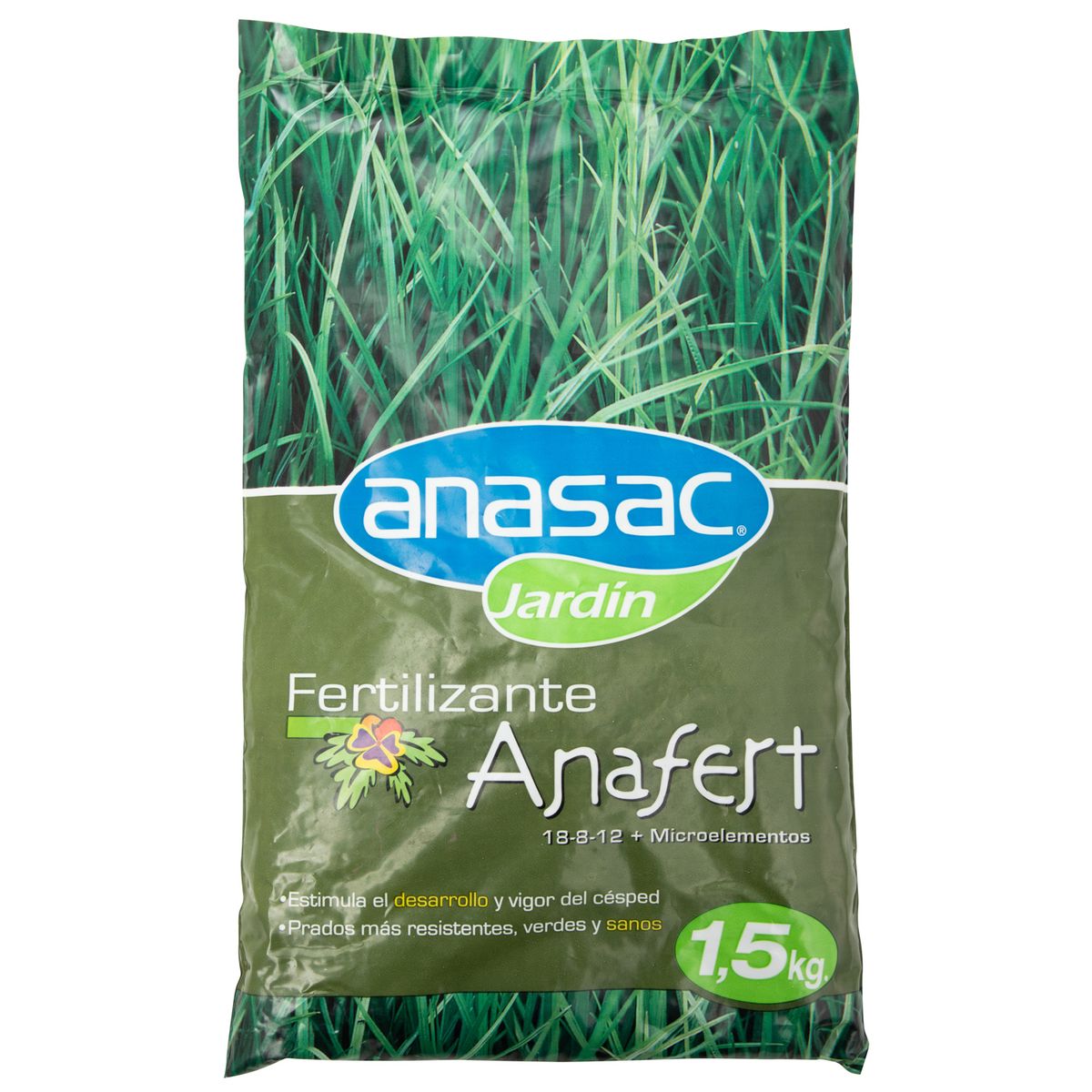 ANASAC - Fertilizante para césped Anafert 1,5 kg bolsa