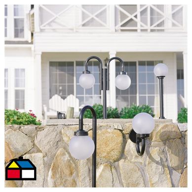 Farol de pie 1,5 m negro