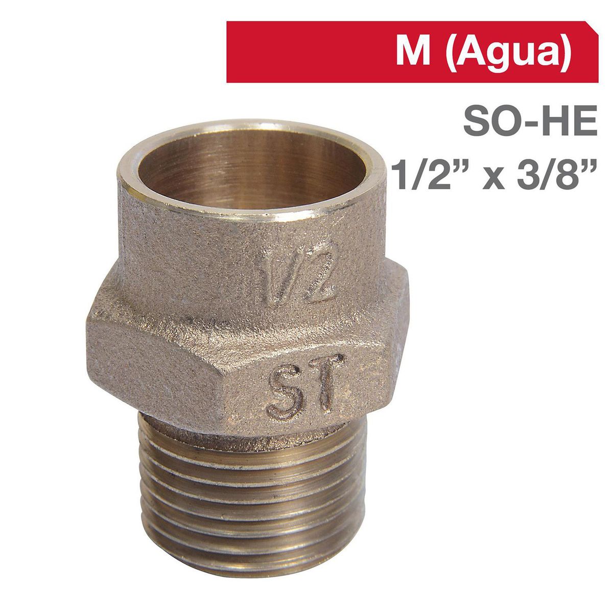 STRETTO - Terminal Bronce SO/HE 1/2" x 3/8" 1u