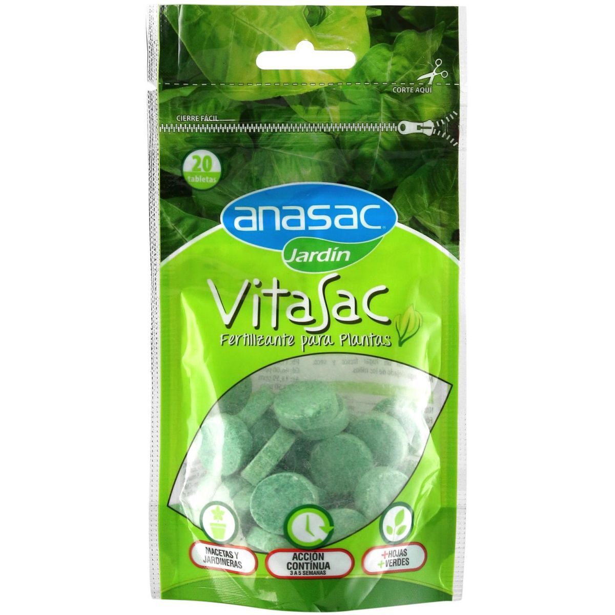 ANASAC - Fertilizante para plantas Vitasac 20 unidades pastillas