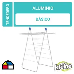 KLEINE WOLKE - Tendedero de Ropa Piramide Plegable  Blanco