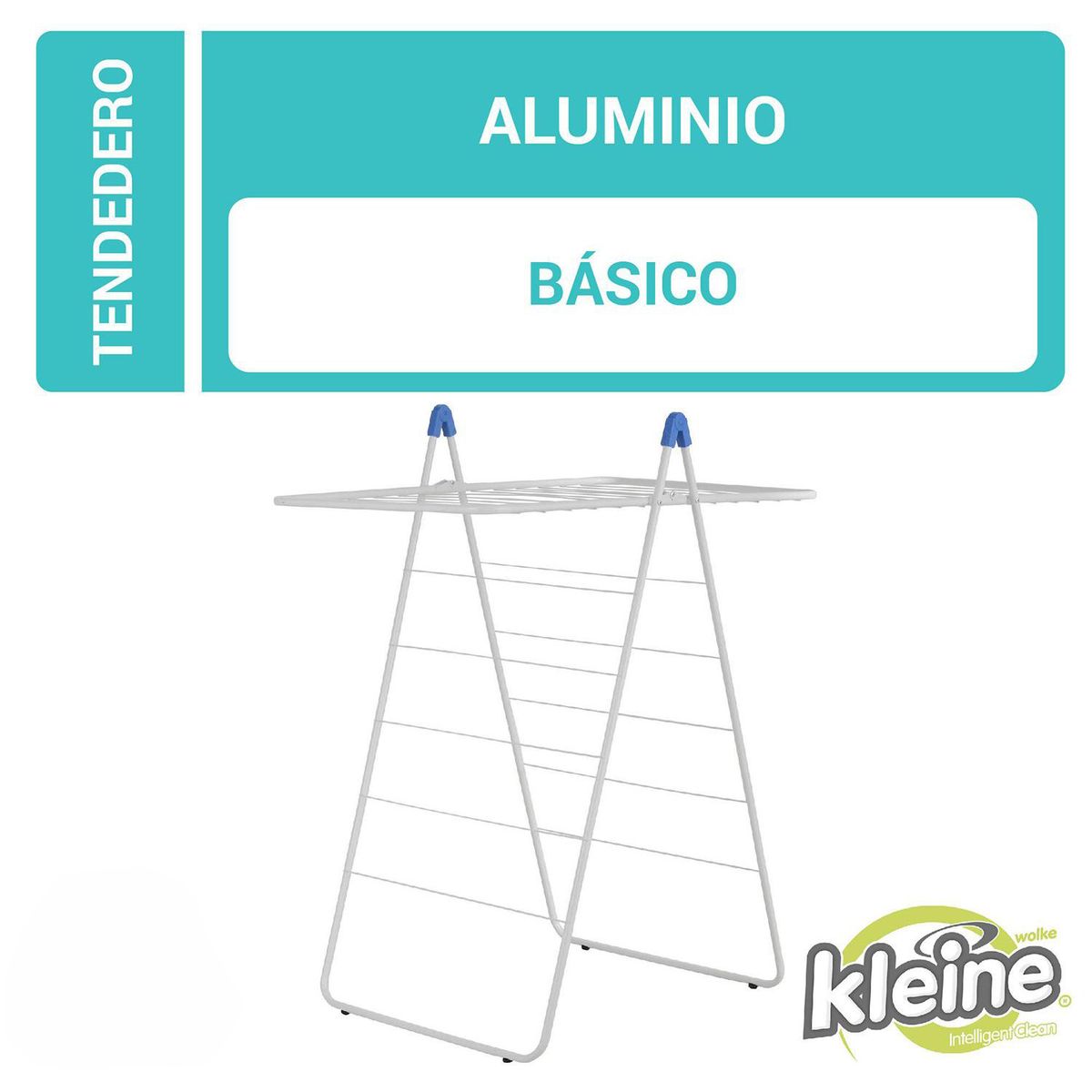 Tendedero de Ropa Piramide Piso Acero 96 cm Blanco, marca KLEINE WOLKE - Foto Principal