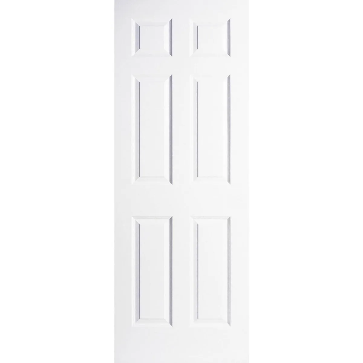 MULTIMARCA - Puerta HDF 6 Paneles prepintada color blanco