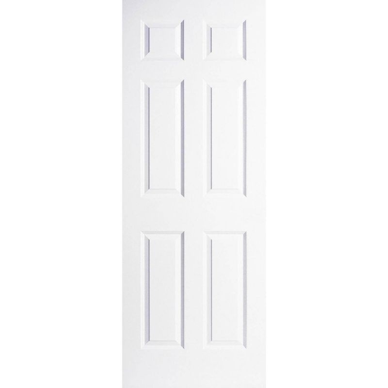 MULTIMARCA - Puerta HDF 6 Paneles prepintada color blanco