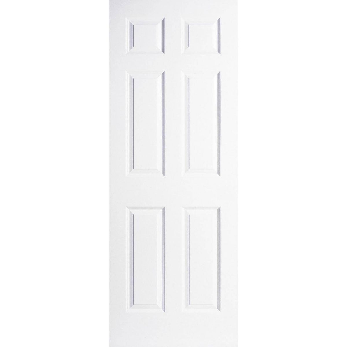 MULTIMARCA - Puerta HDF 6 Paneles prepintada color blanco