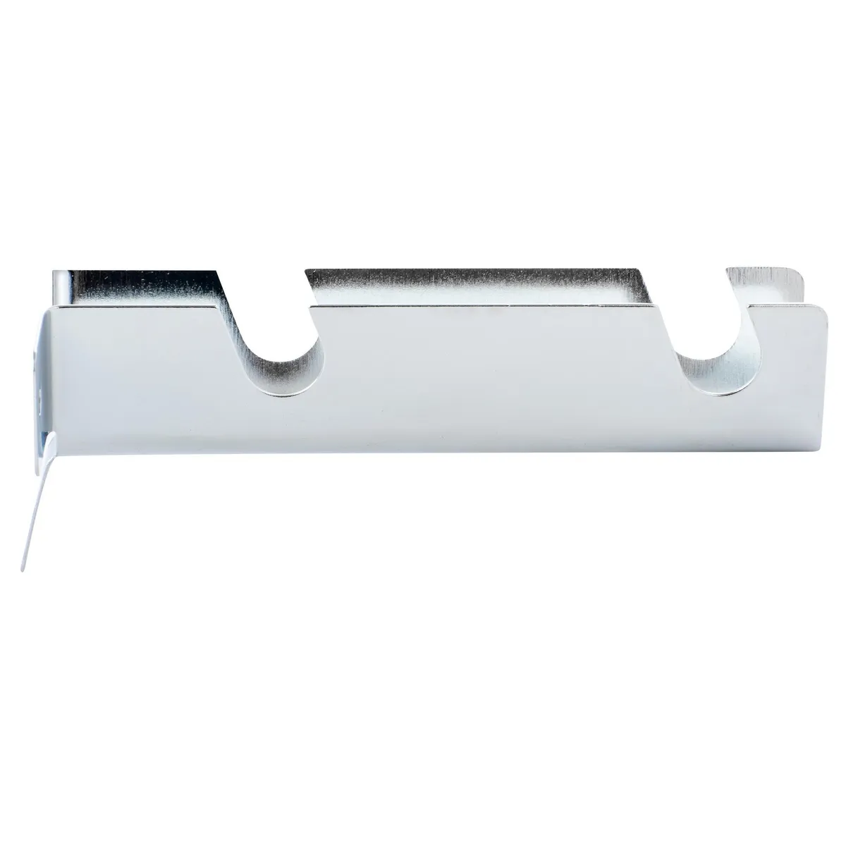 METALHSA - Set de soportes para barra de cortina 12 mm 2 unidades plateado