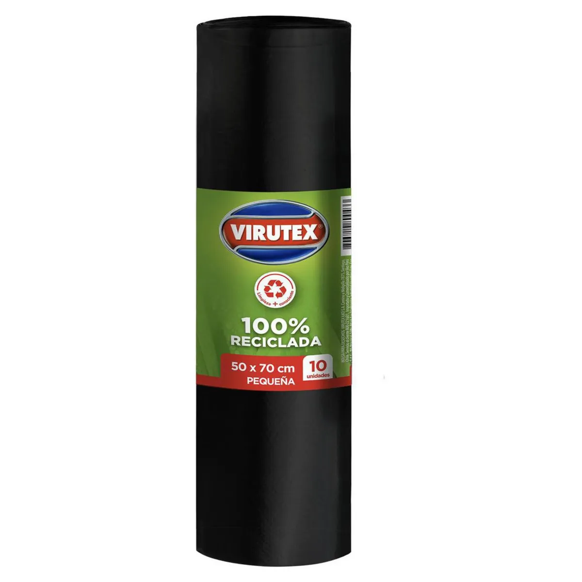 VIRUTEX - Bolsa Basura 50x70 cm 30 Litros 10 unidades