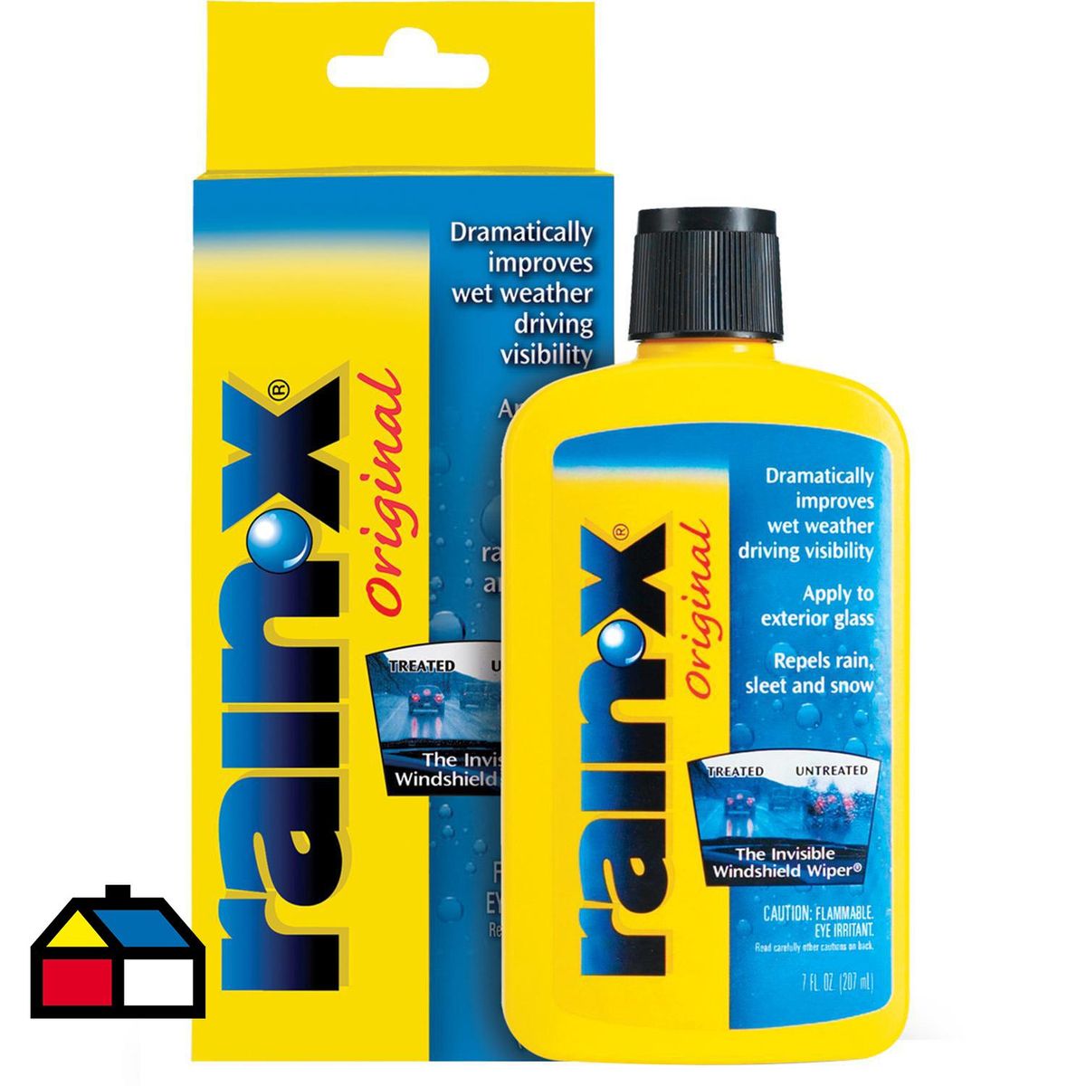 RAIN X - Impermeabilizante para Vidrios 207 ml Botella