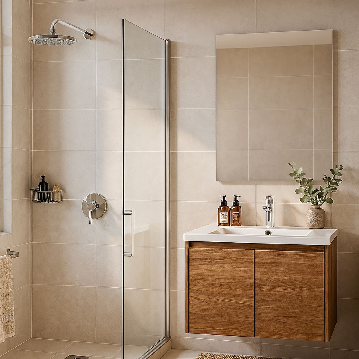 NIBSA - Ducha fija redonda manual