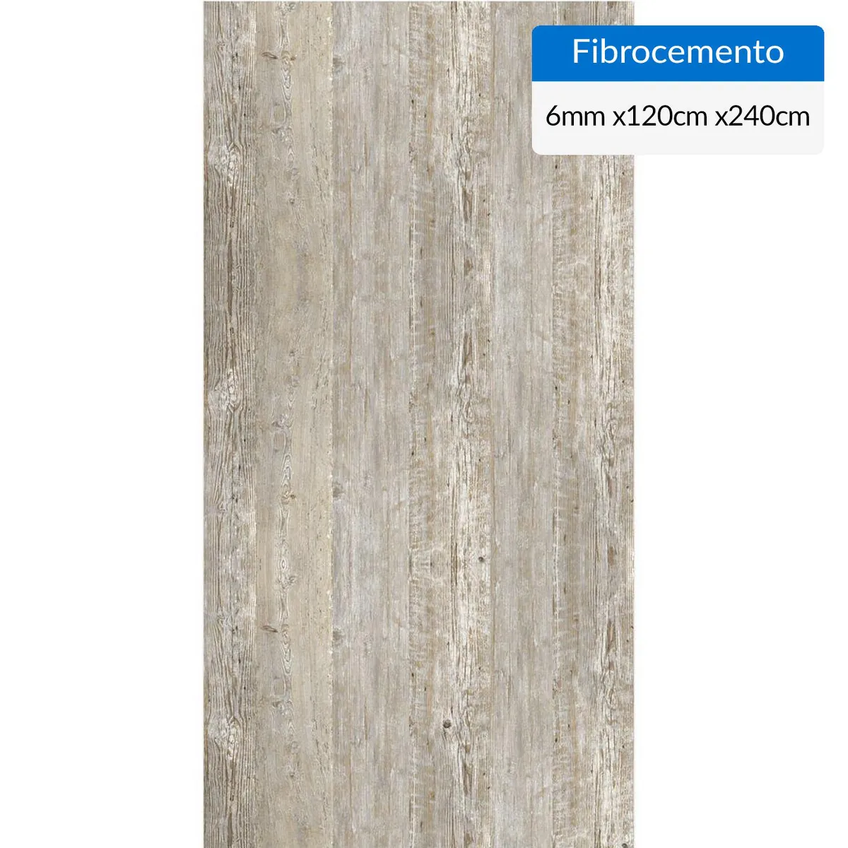 PIZARREÑO CEDRAL - Fibrocemento Simplísima 6 mm 120x240 cm Madera Rústica Natural