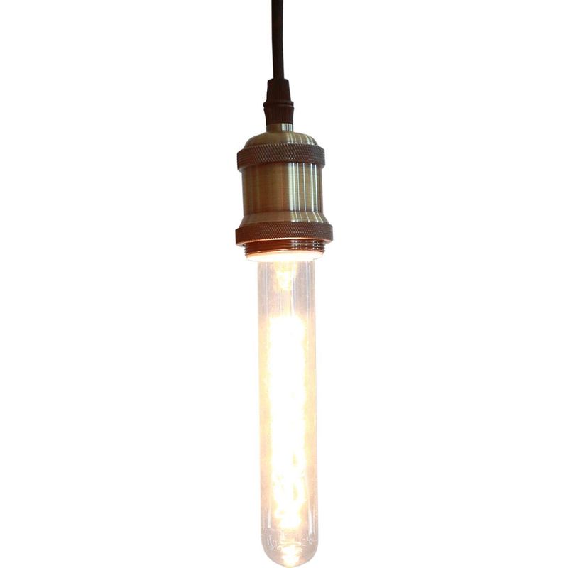 DISEÑO 3 - Lámpara Colgante Edison Larga Metal Amarillo/Dorado